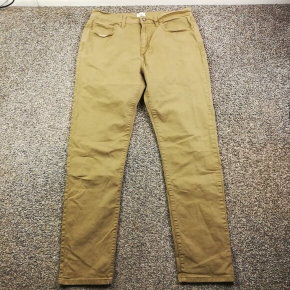 Flint & Tinder 365 Pants Chino Beige Tan Mens 33x32 (Fits 34x32) Tapered Fit - Picture 1 of 12